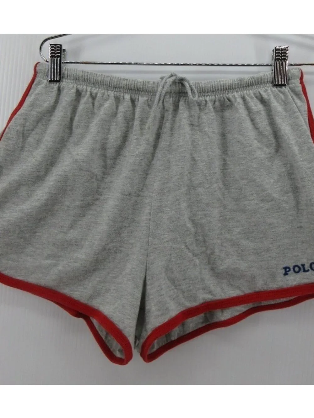 VGT Polo Ralph Lauren Shorts Medium 80s Short Mini Gym Sweat Run Logo